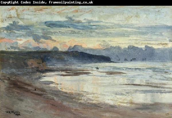 William Lionel Wyllie A Coastal Scene at Sunset